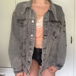 SHEIN Oversized Denim Jacket